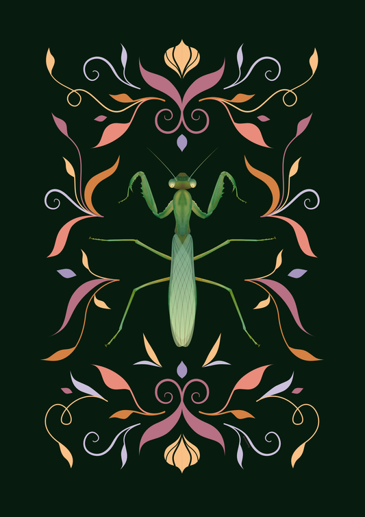 The Graceful Predator: A Closer Look at the Praying Mantis Design