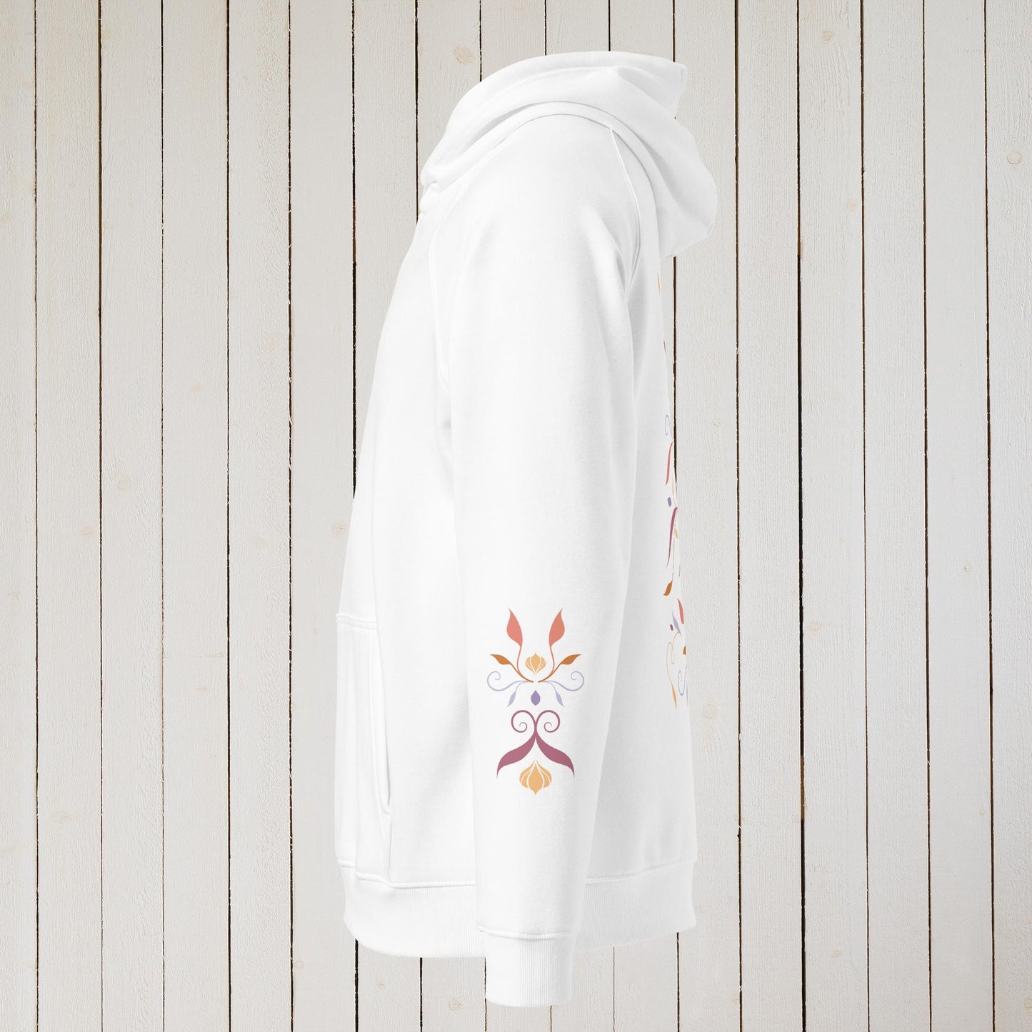 Mantis flowers - Unisex eco raglan hoodie